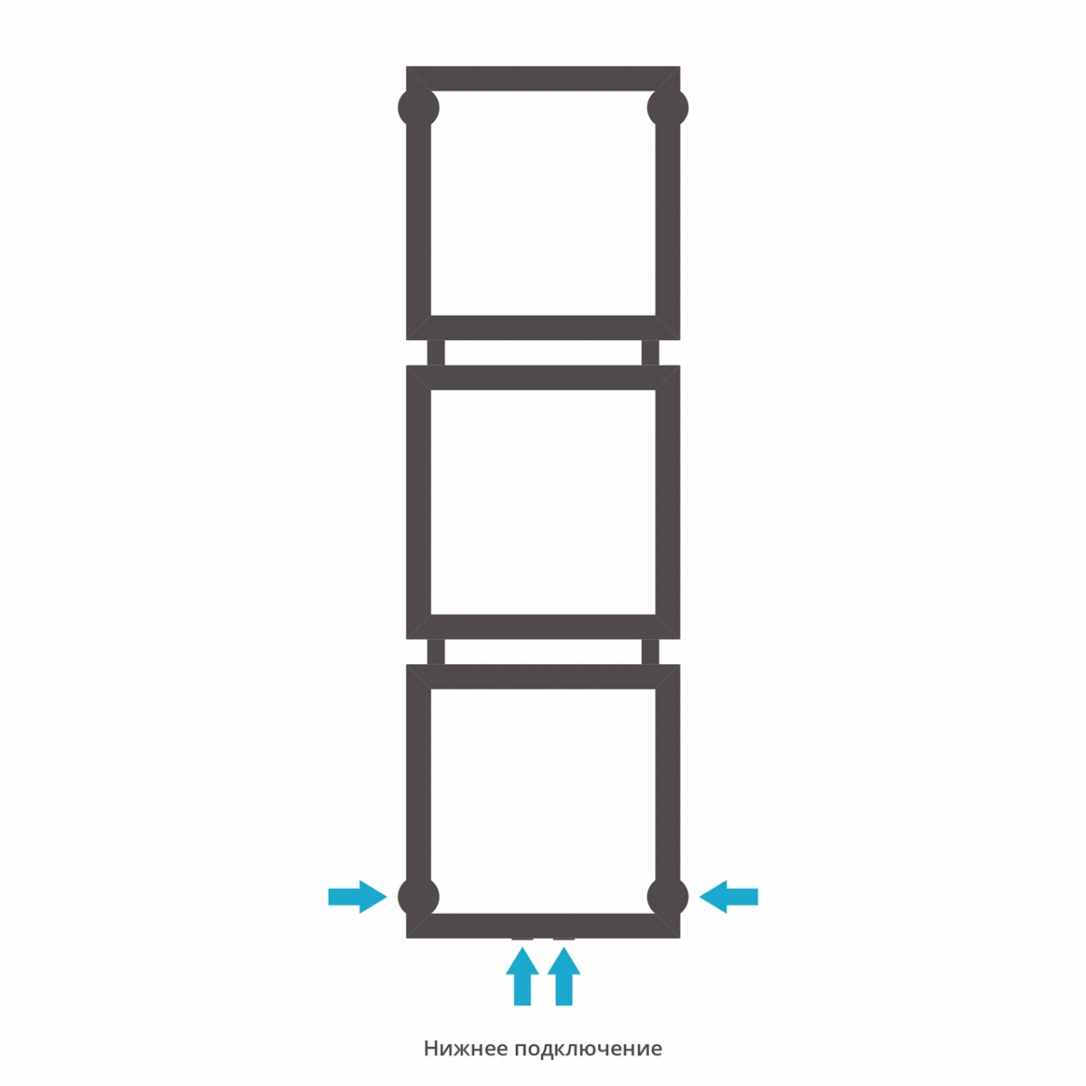 Полотенцесушитель водяной Сунержа Этюд 1020x300