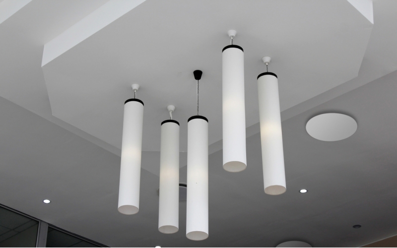 Анемостат со стеклянной внешней частью FOZA D 160 мм. Матовое стекло 260х260 мм. Цвет Белый RAL 9003