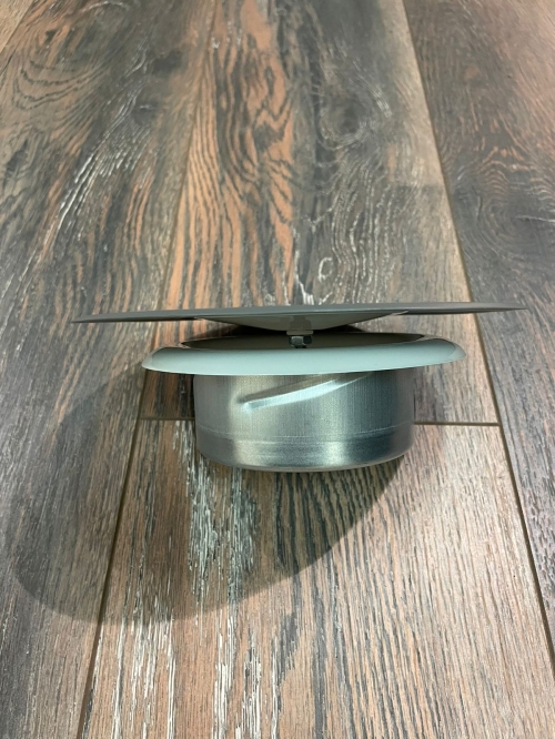 Диффузор стальной приточно-вытяжной FoZa PV-100 Серый матовый RAL7005