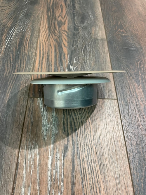 Диффузор стальной приточно-вытяжной FoZa PV-100 Шампань матовый RAL1019