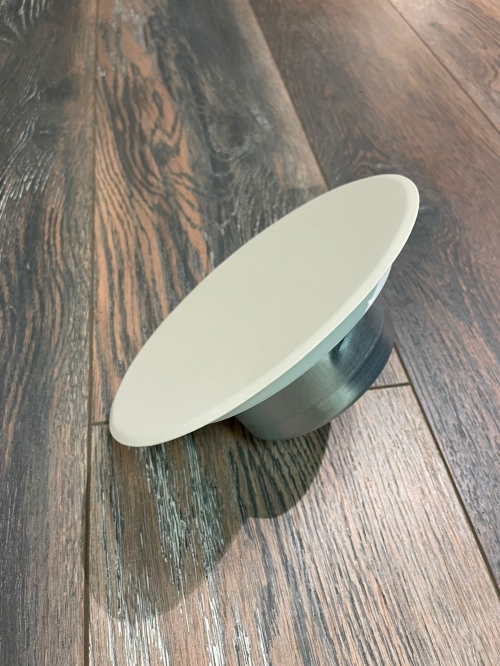 Диффузор стальной приточно-вытяжной FoZa PV-125 Слоновая кость матовый RAL1013