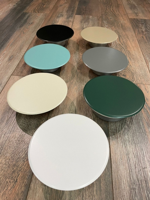 Диффузор стальной приточно-вытяжной FoZa PV-125 Бирюзовый матовый RAL6034