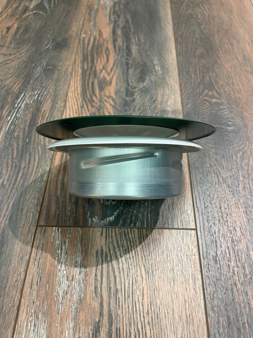 Диффузор стальной приточно-вытяжной FoZa PV-125 Зеленый матовый RAL6028