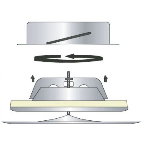 Диффузор стальной приточно-вытяжной FoZa PV-125 Зеленый матовый RAL6028