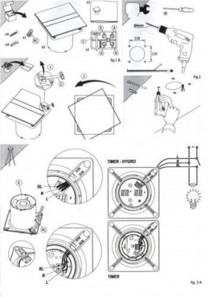 Накладной вентилятор Cata E 120 GTH (Таймер, датчик влажности, термометр, дисплей) + обратный клапан