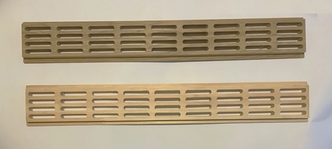 Деревянная врезная решетка Visioner 65х540 мм. из бука