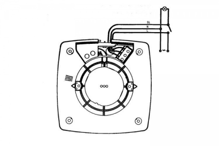 Вентилятор накладной Cata X-Mart 10 inox Timer (таймер)