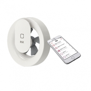 Вентилятор накладной PAX Norte (таймер, датчик влажности, программируемый, Bluetooth управление)