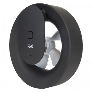 Вентилятор накладной PAX Norte Black (таймер, датчик влажности, программируемый, Bluetooth управление)