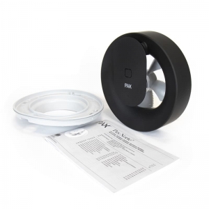Вентилятор накладной PAX Norte Black (таймер, датчик влажности, программируемый, Bluetooth управление)